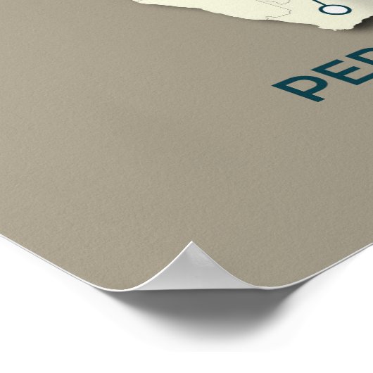 Peregrine Falcon Migration Map – Minimalistisch Poster (Hoek)