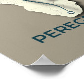 Peregrine Falcon Migration Map – Minimalistisch Poster (Hoek)