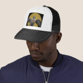 Peregrine Falcon Moon Rising Trucker Pet (In situ)