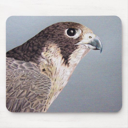 Peregrine Falcon Mousepad Muismat (Voorkant)