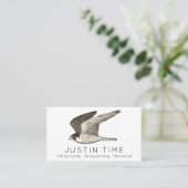 Peregrine Falcon Naturalist Guide Birdwatch Visitekaartje (Staand voorkant)