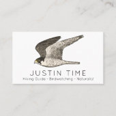 Peregrine Falcon Naturalist Guide Birdwatch Visitekaartje (Voorkant)