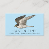 Peregrine Falcon Naturalist Guide Birdwatch Visitekaartje (Voorkant)