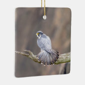 Peregrine Falcon op het Palisades Interstate Park Keramisch Ornament (Rechts)