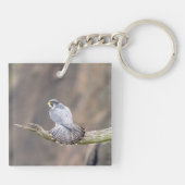 Peregrine Falcon op het Palisades Interstate Park Sleutelhanger (Achterkant)