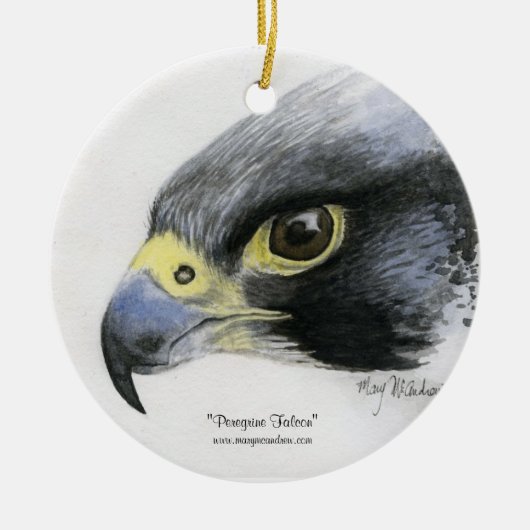 Peregrine Falcon Ornament (Voorkant)