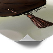 Peregrine Falcon over handschoen Poster (Hoek)