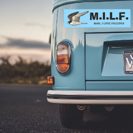 Peregrine Falcon Pencil Illustratie GRAPPIG MILF Bumpersticker