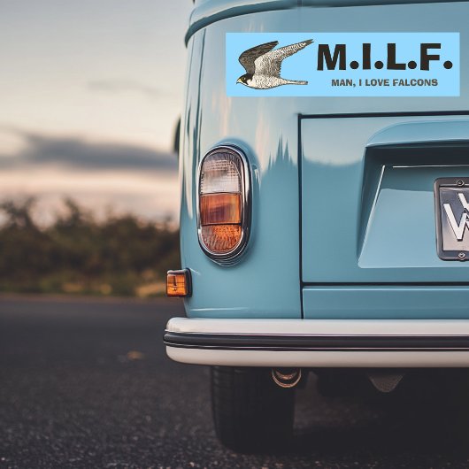 Peregrine Falcon Pencil Illustratie GRAPPIG MILF Bumpersticker