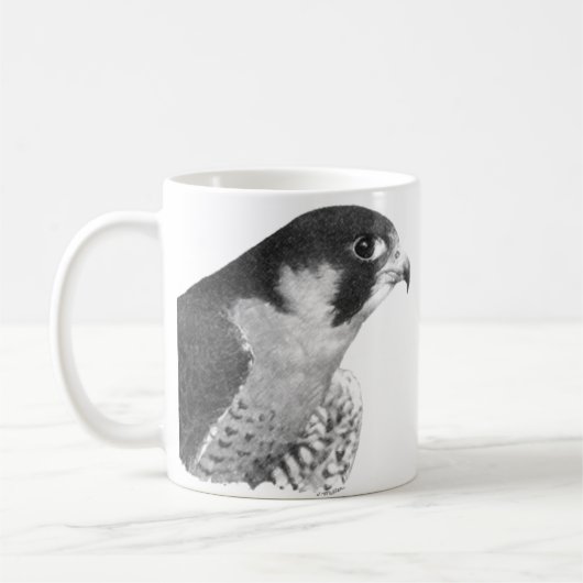 Peregrine Falcon-Pencil Koffiemok (Links)