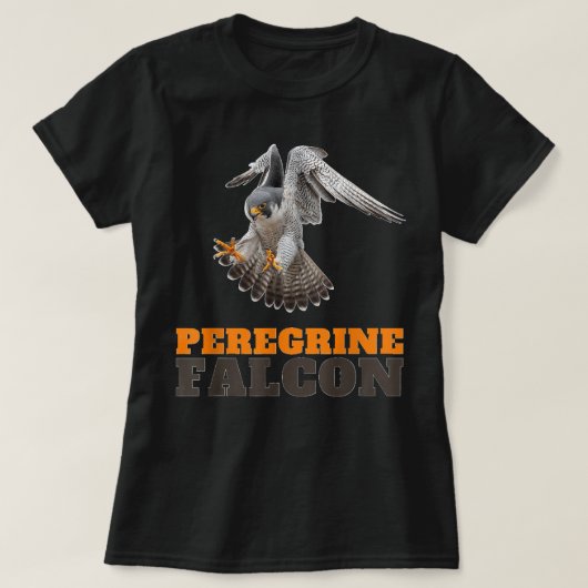 Peregrine Falcon peregrinus Faucon pèlerin T-shirt (Design voorkant)