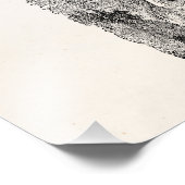 peregrine Falcon Personalized Retro Birds Foto Afdruk (Hoek)