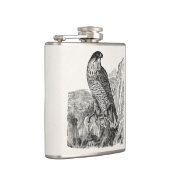  peregrine Falcon Personalized Retro Birds Heupfles (Rechts)