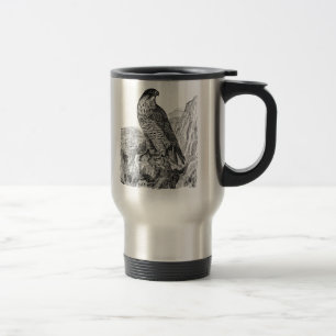peregrine Falcon Personalized Retro Birds Reisbeker