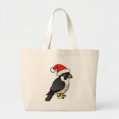 Peregrine Falcon Santa Grote Tote Bag (Voorkant)