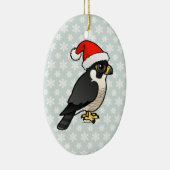 Peregrine Falcon Santa Keramisch Ornament (Rechts)
