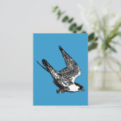 Peregrine Falcon Sketch Briefkaart (Staand voorkant)