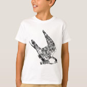 Peregrine Falcon Sketch T-shirt (Voorkant)