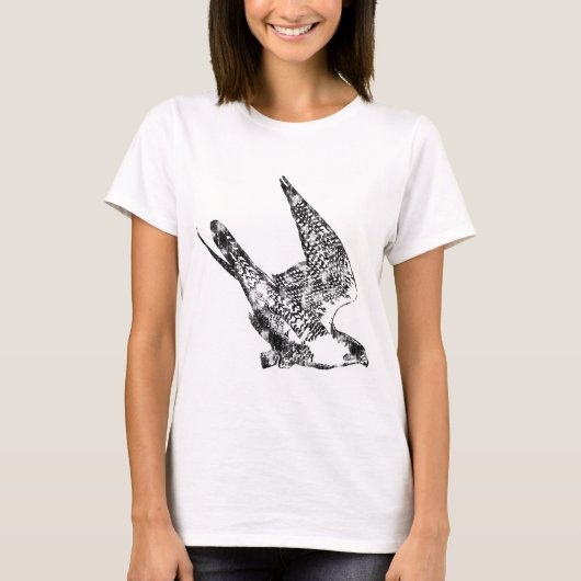 Peregrine Falcon Sketch T-shirt (Voorkant)