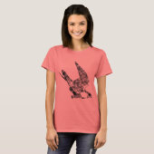 Peregrine Falcon Sketch T-shirt (Voorkant volledig)