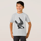 Peregrine Falcon Sketch T-shirt (Voorkant volledig)