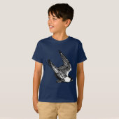 Peregrine Falcon Sketch T-shirt (Voorkant volledig)