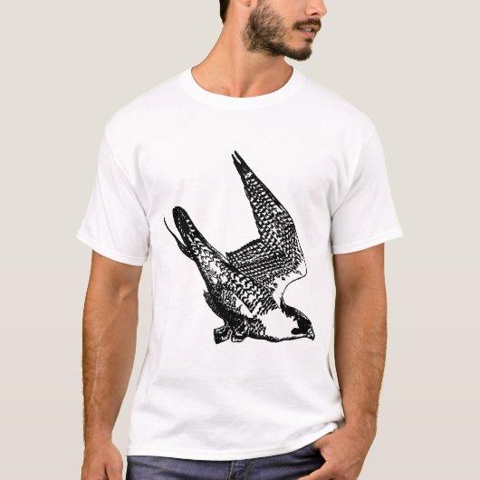 Peregrine Falcon Sketch T-shirt (Voorkant)