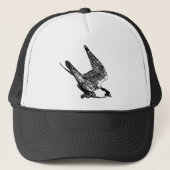 Peregrine Falcon Sketch Trucker Pet (Voorkant)