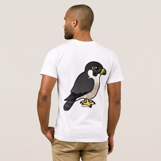Peregrine Falcon T-shirt (Achterkant volledig)