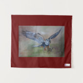 Peregrine Falcon Tapestry Wandkleed (Voorkant (horizontaal))