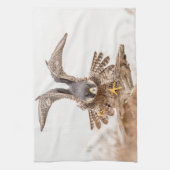 Peregrine Falcon Theedoek (Verticaal)