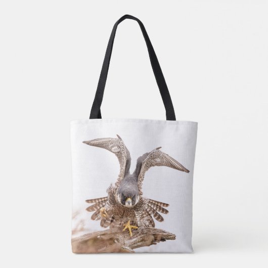 Peregrine Falcon Tote Bag (Achterkant)