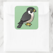 Peregrine Falcon Vierkante Sticker (Tas)