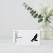 Peregrine Falcon Visitekaartje (Staand voorkant)