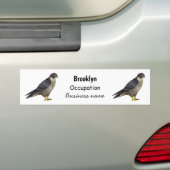 Peregrine falcon-vogelschilderij cartoon bumpersticker (Op auto)