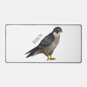 Peregrine falcon-vogelschilderij cartoon bureaumat