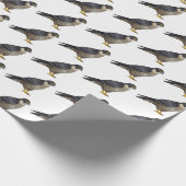 Peregrine falcon-vogelschilderij cartoon cadeaupapier (Hoek)