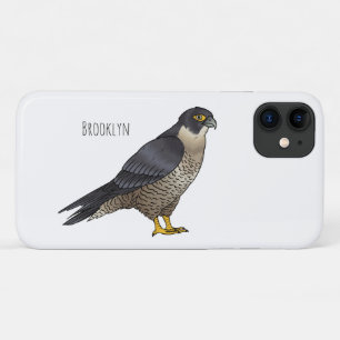 Peregrine falcon-vogelschilderij cartoon Case-Mate iPhone case