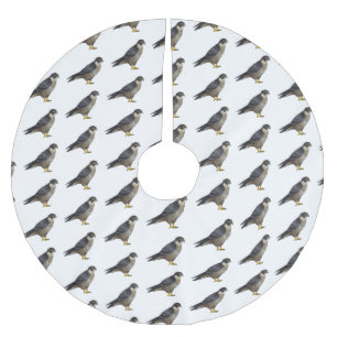 Peregrine falcon-vogelschilderij cartoon kerstboom rok