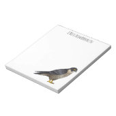 Peregrine falcon-vogelschilderij cartoon notitieblok (Linkerzijde)