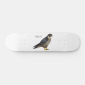 Peregrine falcon-vogelschilderij cartoon persoonlijk skateboard (Horizontaal)