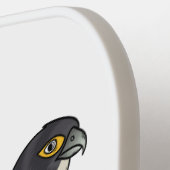 Peregrine falcon-vogelschilderij cartoon pickleball paddle (Links Detail)