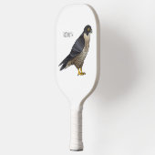Peregrine falcon-vogelschilderij cartoon pickleball paddle (Links)