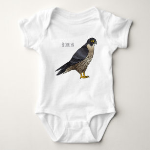 Peregrine falcon-vogelschilderij cartoon romper