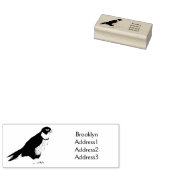 Peregrine falcon-vogelschilderij cartoon rubberstempel (Gestempeld)