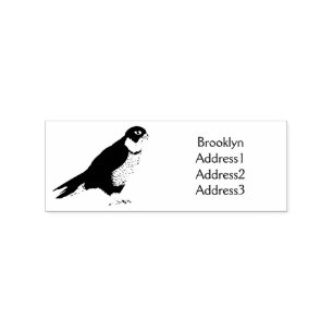 Peregrine falcon-vogelschilderij cartoon rubberstempel