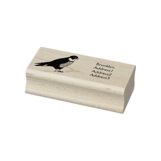 Peregrine falcon-vogelschilderij cartoon rubberstempel (Stempel)