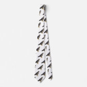 Peregrine falcon-vogelschilderij cartoon stropdas (Voorkant)