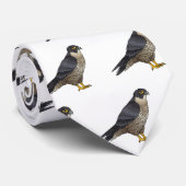 Peregrine falcon-vogelschilderij cartoon stropdas (Opgerold)