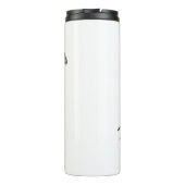 Peregrine falcon-vogelschilderij cartoon thermosbeker (Achterkant)